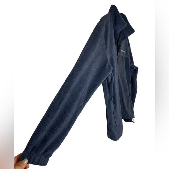 Columbia Blue Men’s Mountain 2.0 Full Zip Warm Fleece Jacket Sweater XL Like New - Picture 8 of 11